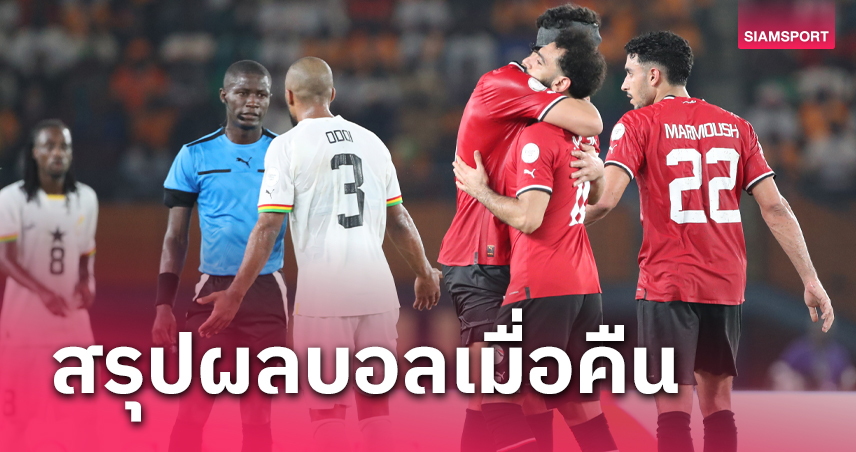  อียิปต์ ไล่เจ๊าเซ่น บังโม, บาร์ซ่า ควง หมี ลิ่ว โกปา เดล เรย์! สรุปผลบอลเมื่อคืน