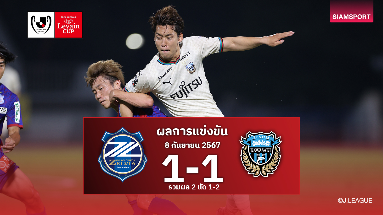 ผลบอล : ฟรอนตาเล่ ทวงนาทีบาป! รวมผลเฮ 2-1 ลิ่วรอบรองฯ ลูวาน คัพ