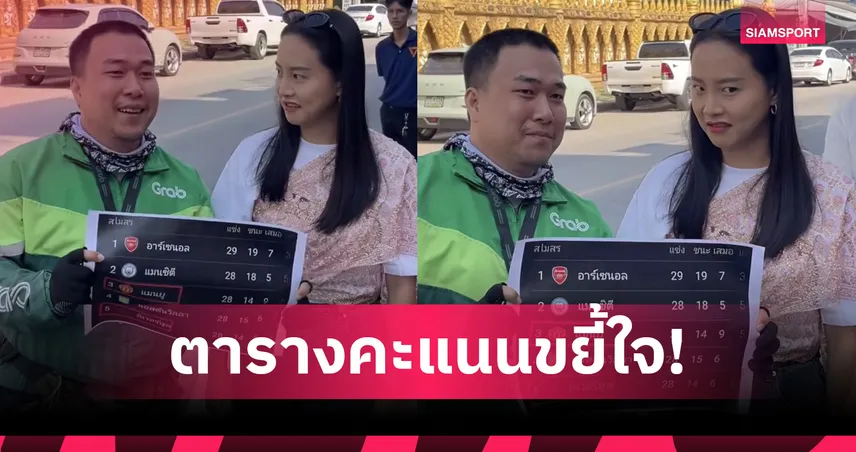 ไรเดอร์พิษณุโลกแซว “ไอซ์ รักชนก” งัดตารางคะแนนพรีเมียร์ลีก ขยี้ใจแฟนลิเวอร์พูล