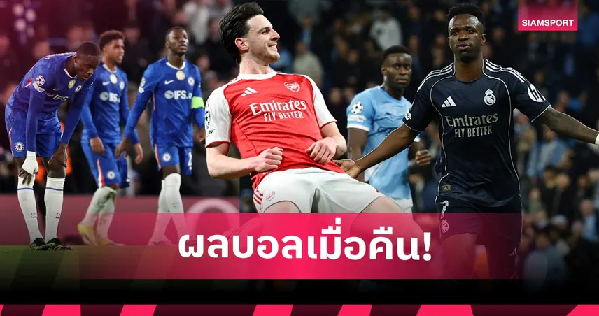 สรุปผลบอล (17 มี.ค. 69) : เชลซีควงแมนซิตี้ร่วง, อาร์เซน่อลฉลุย, สปอร์ติ้งทำปาฏิหาริย์