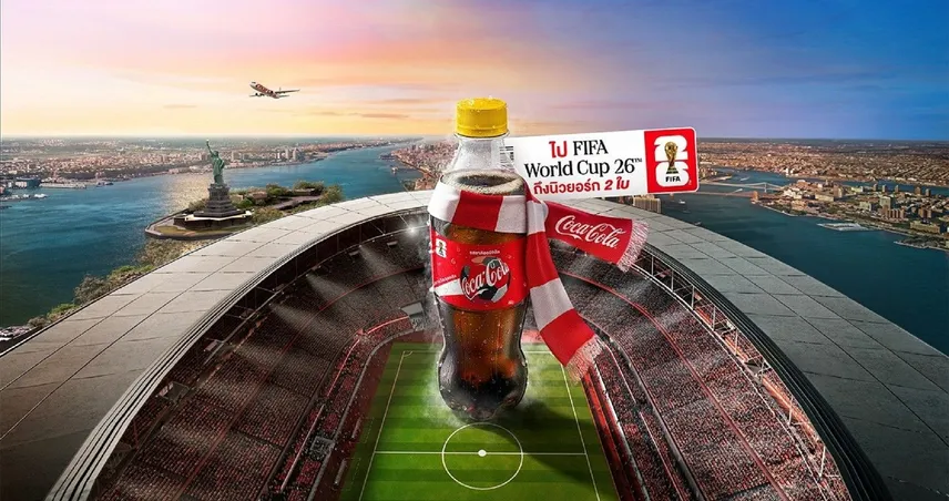 "โค้ก" เปิดฟีลซ่าส์รับหน้าร้อน! พาแฟนบอลไทยลัดฟ้าเชียร์ FIFA World Cup