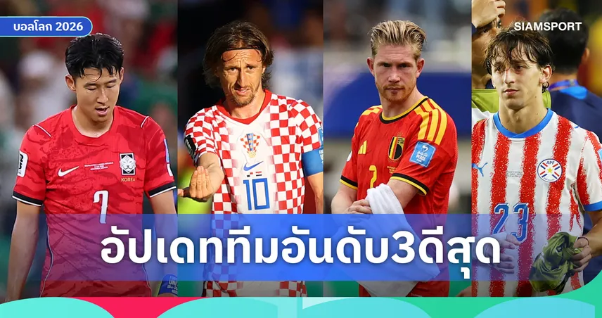 3ทีมตีตั๋ว! ส่องสถานการณ์ "อันดับ 3 ที่ดีที่สุด" บอลโลก 2026 เกาหลีใต้ ลุ้นเหนื่อย สกอตแลนด์ ร่อแร่