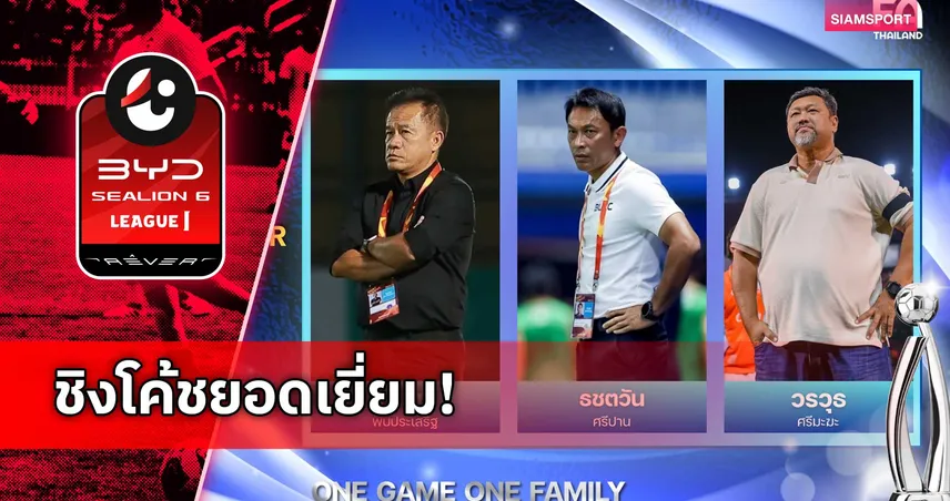 "สะสม-ธชตวัน-วรวุธ" มีชื่อลุ้นรางวัลกุนซือยอดเยี่ยมไทยลีกปี 2025/26 106120