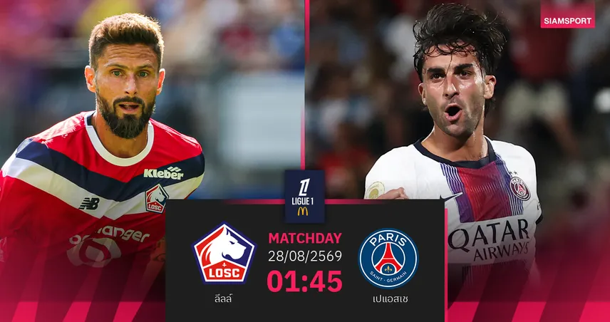 วิเคราะห์บอล ลีลล์ vs เปแอสเช 28 ส.ค. 69 : แชมป์เก่าชนเจ้าถิ่นฟอร์มแรง 108541