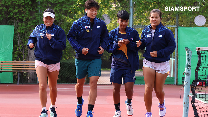 โค้ชจับหวดสาวไทยซ้อมเข้มพร้อมสู้ทุกชาติศึกเทนนิสโลกบีเจเคคัพ