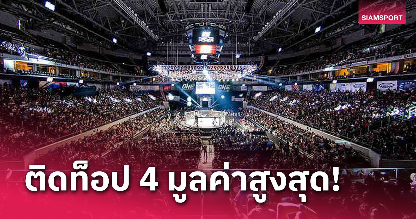 “ฟอร์บส์” เผย ONE Championship ขึ้นแท่นองค์กรกีฬาต่อสู้มูลค่าอันดับ 4 ของโลก