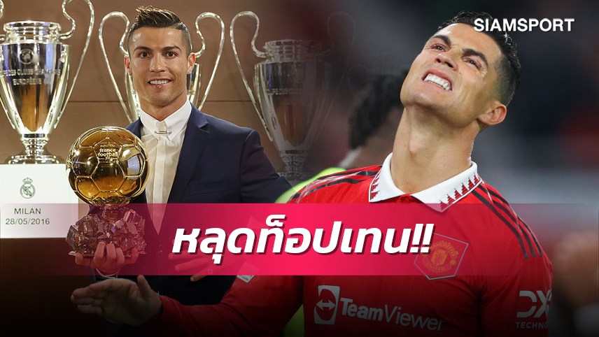 โผล่อันดับ20! โรนัลโด้ หลุดท็อปเทนบัลลงดอร์ครั้งแรกตั้งแต่ปี2006