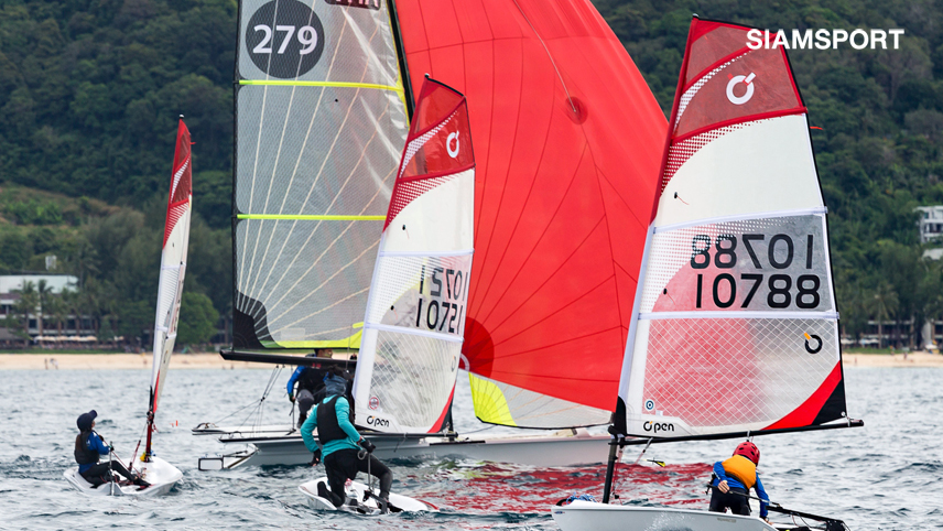 ไทยรั้งจ่าฝูงประเดิมชิงชัยวันแรกศึกเรือใบภูเก็ตรีกัตต้า