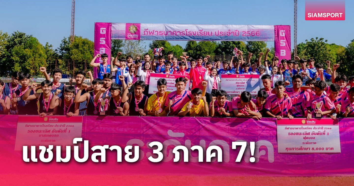 วัดโบสถ์ศึกษาคว้าแชมป์สาย 3 ภาค 7ศึกกีฬาธนาคารโรงเรียนธ.ออมสิน