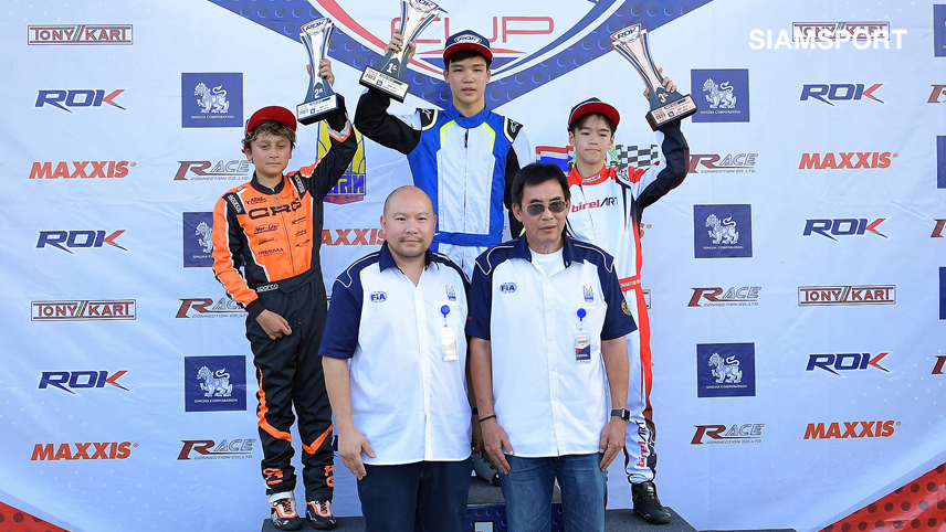 "กฤตธัช"ประเดิมแชมป์รถคาร์ท Rok Cup สนามแรก 