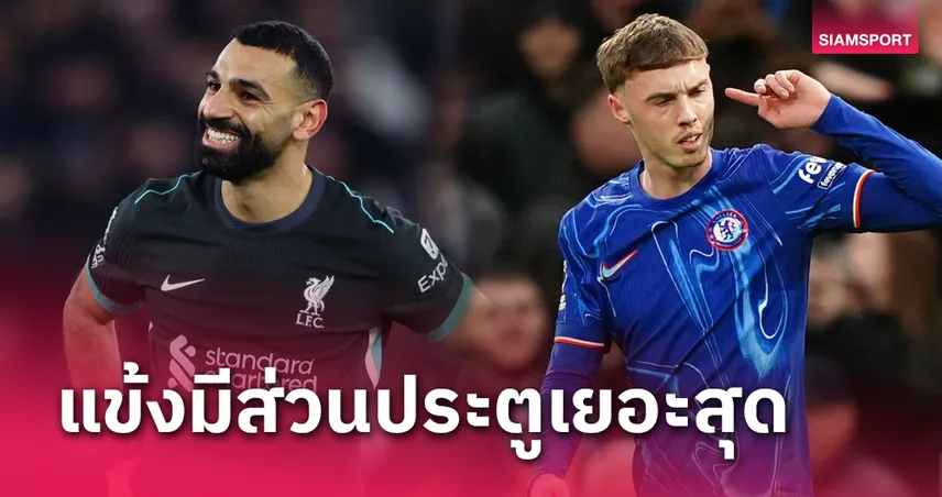 ซาลาห์ พาลเมอร์ ตัวตึง!ท็อป 10 นักเตะมีส่วนประตูเยอะสุด 2024