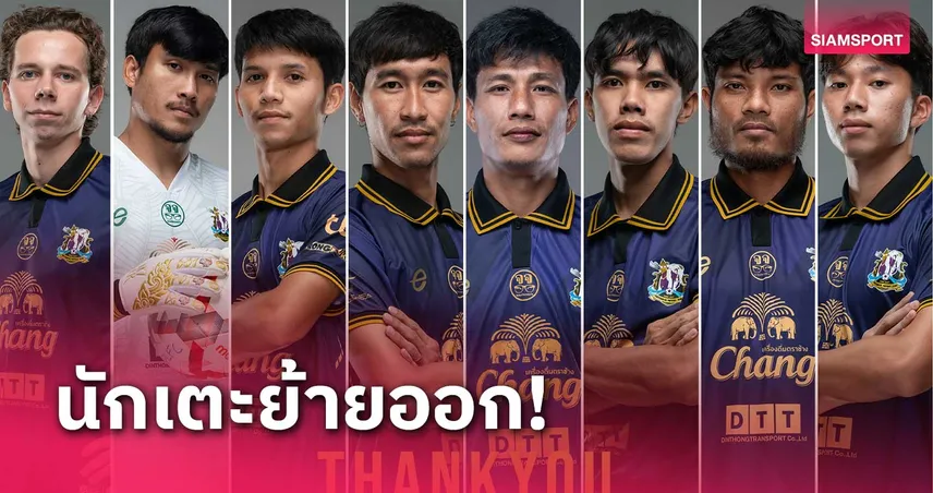 บทสรุปนักเตะย้ายออก! พิษณุโลก เอฟซี ปล่อยผู้เล่นเลกแรก 8 ราย