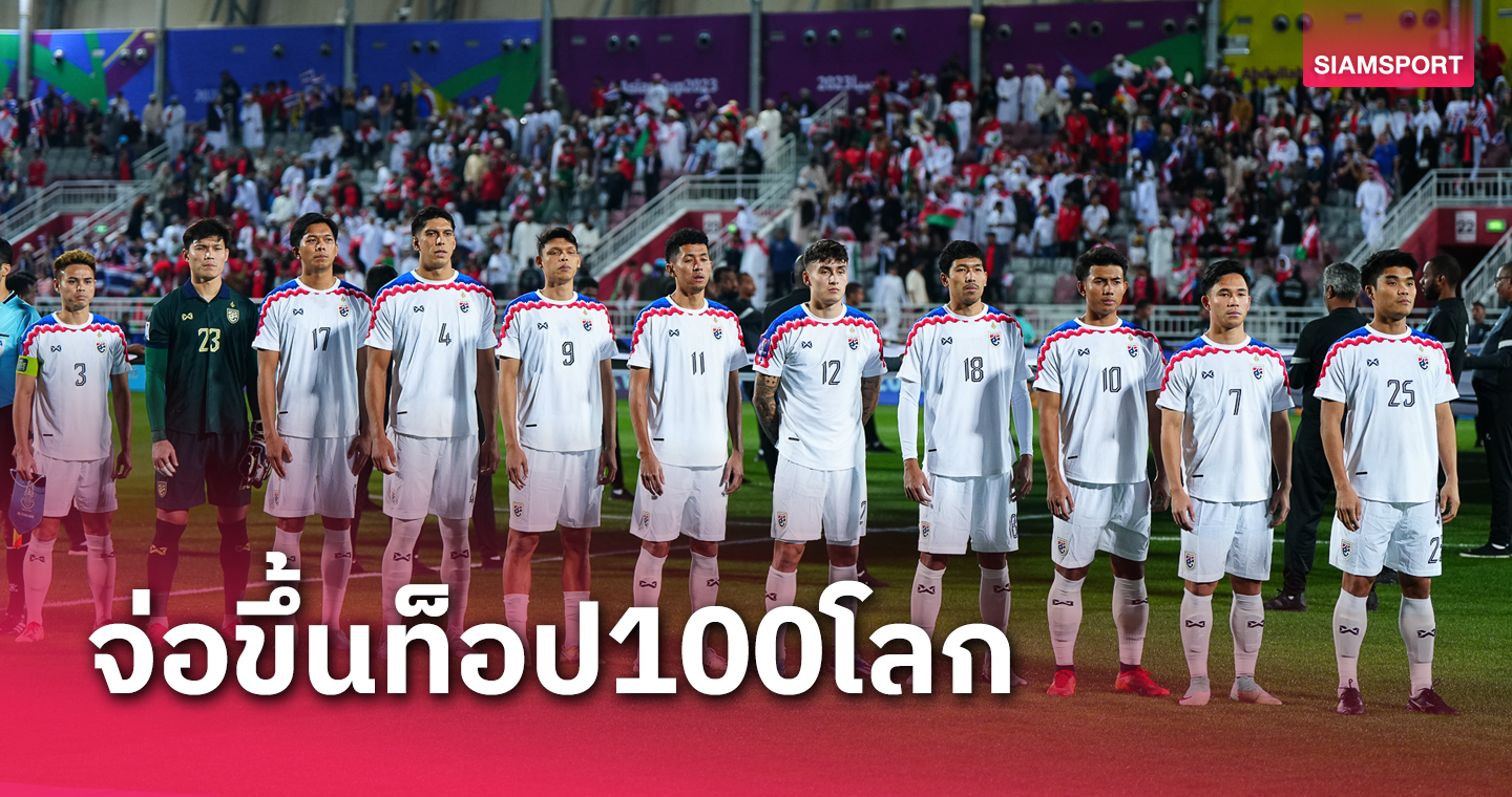 ทีมชาติไทย จ่อขึ้นท็อป 100 โลกรอบ 19 ปี - ลุ้นยึดคืนเบอร์1อาเซียน