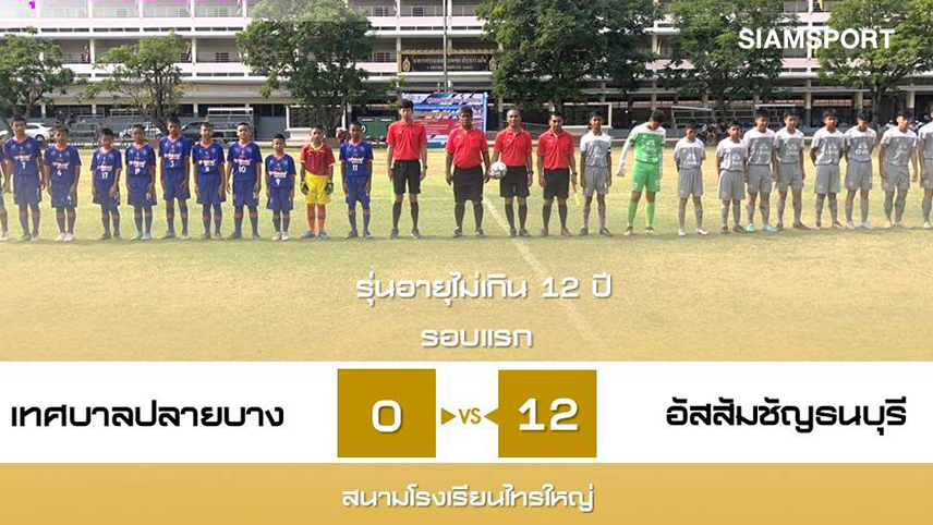 อสช.ธนฯรัวเทศบาลปลายบาง1โหลศึกลูกหนังมวก.นนท์รุ่นยู-12ปี