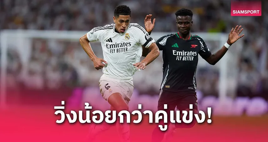 เรอัล มาดริด วิ่งน้อยกว่า อาร์เซน่อล ทั้ง 2 นัด! แฟนด่ายับหลังร่วง UCL