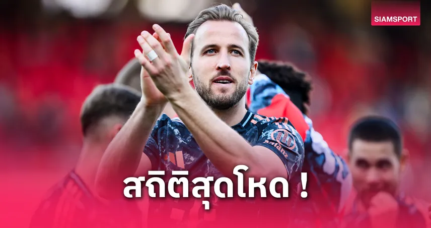 แฮร์รี่ เคน ยิงอีก! สร้างสถิติหนึ่งเดียวใน 5 ลีกใหญ่ยุโรป เกมบาเยิร์นถล่มไฮเดนไฮม์