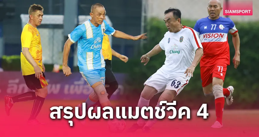 NDC4 ชนะ NDC2 4-2 ด้านจ่าฝูง NDC3 หวิดพ่ายไล่ตีเสมอ NDC1 ท้ายเกมศึก วปอ.ลีก คัพ เพื่อสังคม 2568 แมตช์วีค 4