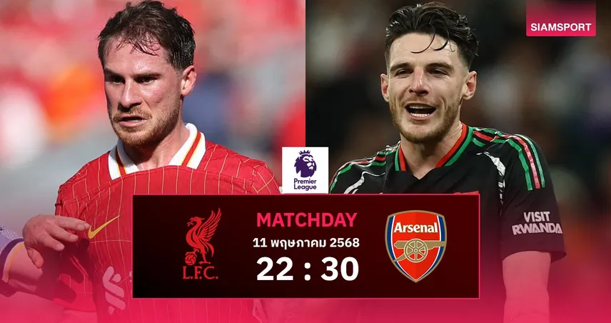 วิเคราะห์บอล ลิเวอร์พูล vs อาร์เซน่อล (11 พ.ค. 68) : หงส์ลอยตัว-ปืนยังเสี่ยงหลุด UCL