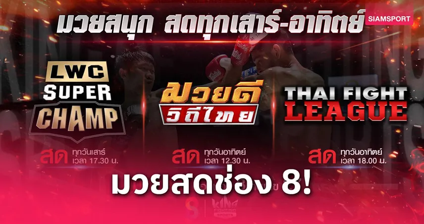 ช่อง 8 ยิงสดมวยใหญ่ 3 ศึกตู้สะเทือน