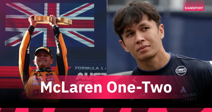 นอร์ริสซิวแชมป์ F1 ออสเตรีย 2025 แมคลาเรนเหมาโพเดียม อัลบอน DNF 3 สนามติด