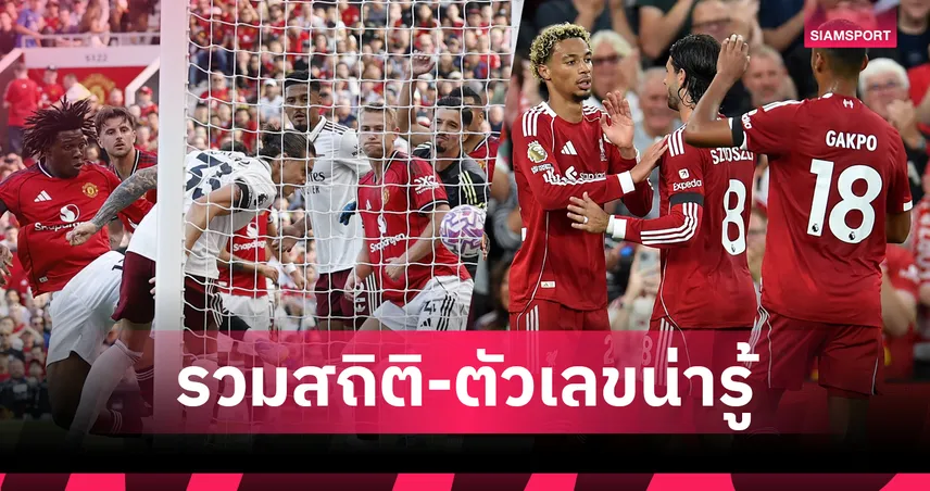 แมนยูเสียประตูจากเตะมุมเยอะสุด! รวมสถิติ-เกร็ดน่ารู้เกมเปิด พรีเมียร์ลีก 2025/26