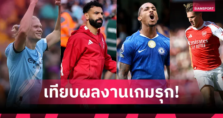 เทียบผลงานแนวรุก ลิเวอร์พูล-อาร์เซน่อล-แมนซิตี้-เชลซี ซีซั่น 2025/26 