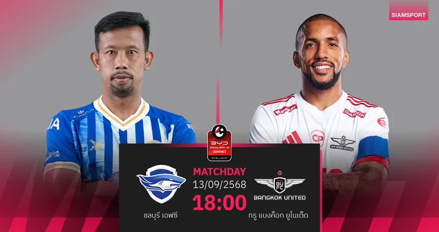 วิเคราะห์บอล ชลบุรี พบ ทรู แบงค็อก ลีกหนึ่ง (13 ก.ย. 68) : ชลบุรีหวังสามแต้มแรก 