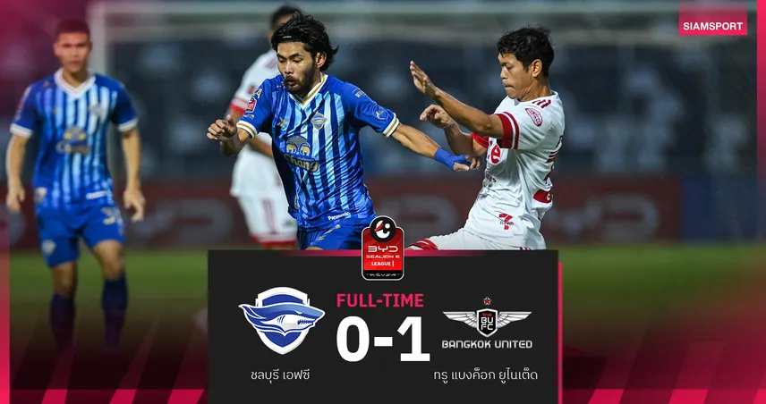 มูห์เซ็นยิงจุดโทษช่วงทดเจ็บ! ทรู แบงค็อกฯ เฉือน ชลบุรี 1-0 ศึก BYD SEALION 6