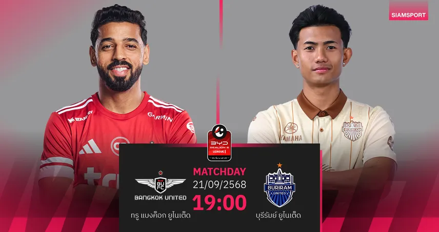 วิเคราะห์บอล ทรู แบงค็อก พบ บุรีรัมย์ (21 ก.ย. 68) : บุรีรัมย์ดุดันกว่า