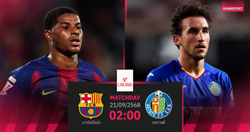 วิเคราะห์บอล บาร์เซโลน่า vs เคตาเฟ่ (21 ก.ย. 68) : เจ้าบุญทุ่มล่าชัยกดดันจ่าฝูง