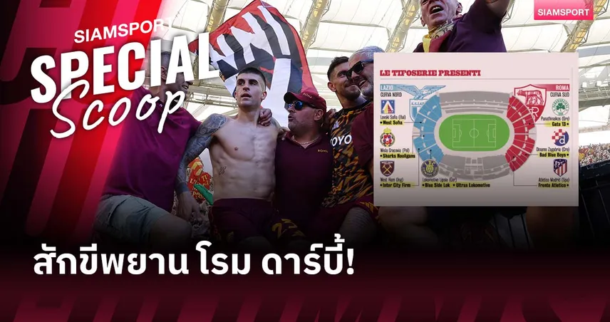 โรม ดาร์บี้ เกมที่มีกองเชียร์อัลตร้าจากทีมอื่นร่วมเป็นสักขีพยาน