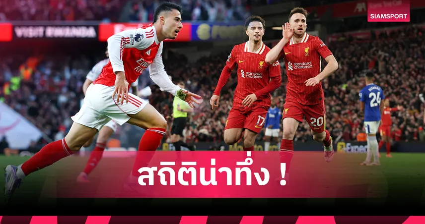 มาร์ติเนลลี่ รั้งอันดับ 5 แข้งพรีเมียร์ลีก! ยิงเมื่อไหร่ อาร์เซน่อล ไร้พ่าย