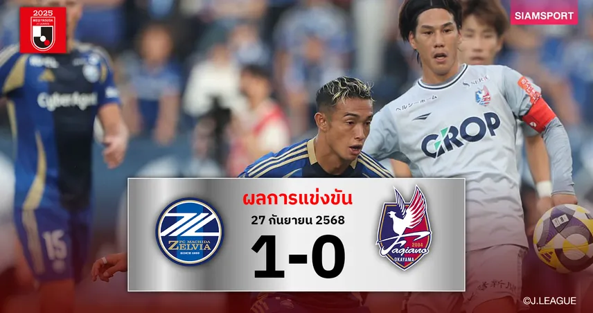 ผลบอลเจลีก:มาชิดะ เซลเวีย เฮนาทีบาปเปิดรังเชือด ฟาเจียโน่ โอกายาม่า สุดดราม่า