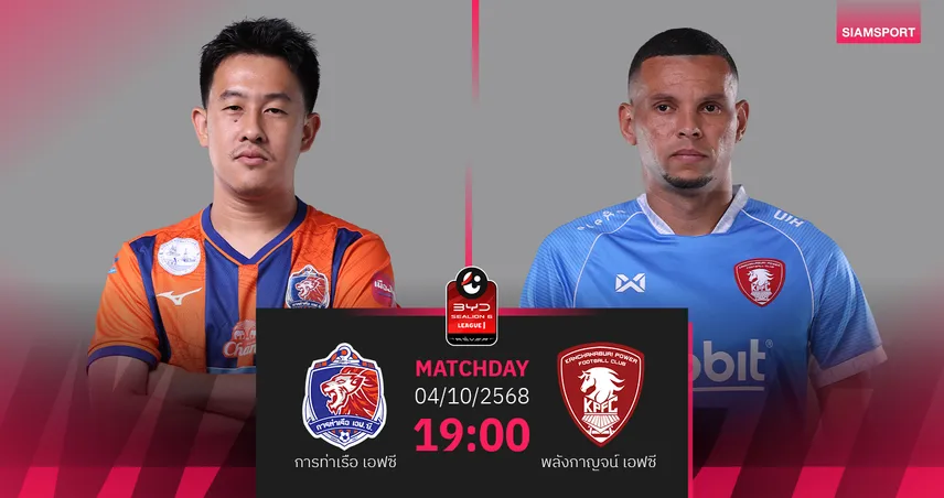 วิเคราะห์บอล การท่าเรือ พบ พลังกาญจน์ (4 ต.ค. 68) : เจ้าท่าแกร่งในรัง 