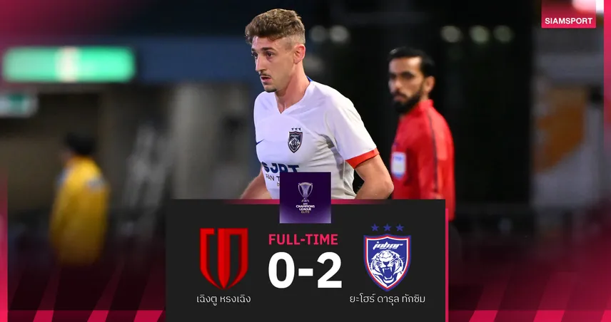 ยะโฮร์ฯ บุกอัด เฉิงตู หรงเฉิง 2-0 เฮนัดแรก ศึก เอเอฟซี ACL อีลิท