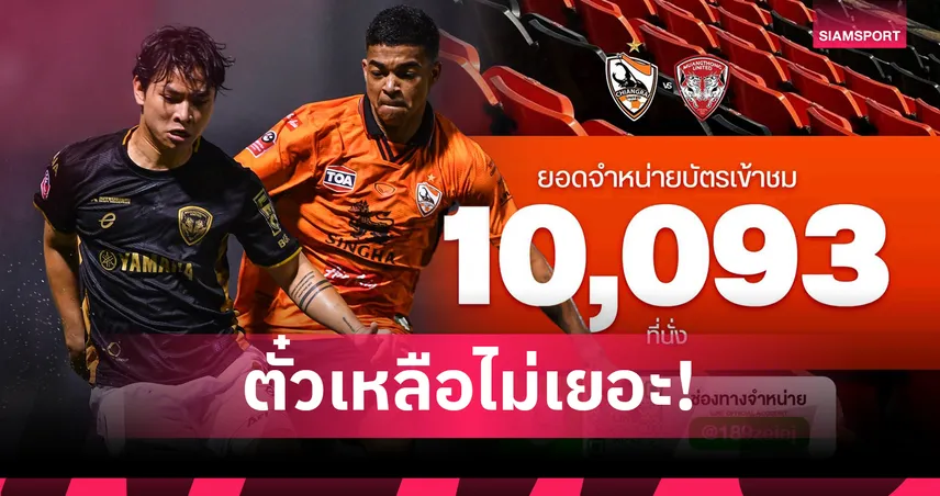 หนาวนี้มาแน่น! เชียงราย ยูไนเต็ด อัพเดทตั๋วรับมือเมืองทองทะลุหมื่นที่นั่ง