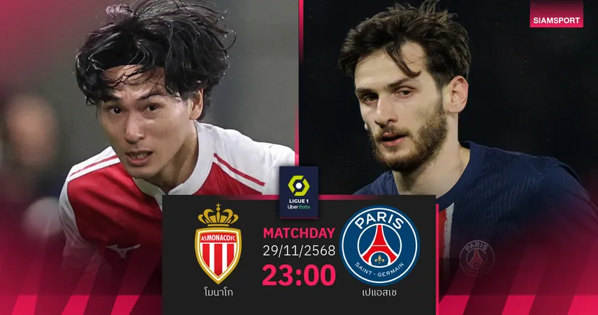 วิเคราะห์บอล โมนาโก vs เปแอสเช 29 พ.ย. 68 : ปารีสคั่วชัย 4 นัดติด