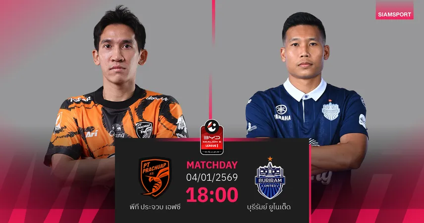 วิเคราะห์บอล พีที ประจวบ พบ บุรีรัมย์ (4 ม.ค.69) : บุรีรัมย์ประเดิมเฮปีใหม่  