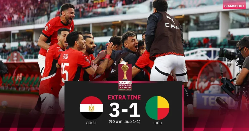 ผลบอล: ซาลาห์ ซัดปิด! อียิปต์ ต่อเวลาเฉือนเบนิน 3-1 ลิ่ว 8 ทีม แอฟริกา คัพ ออฟ เนชั่นส์
