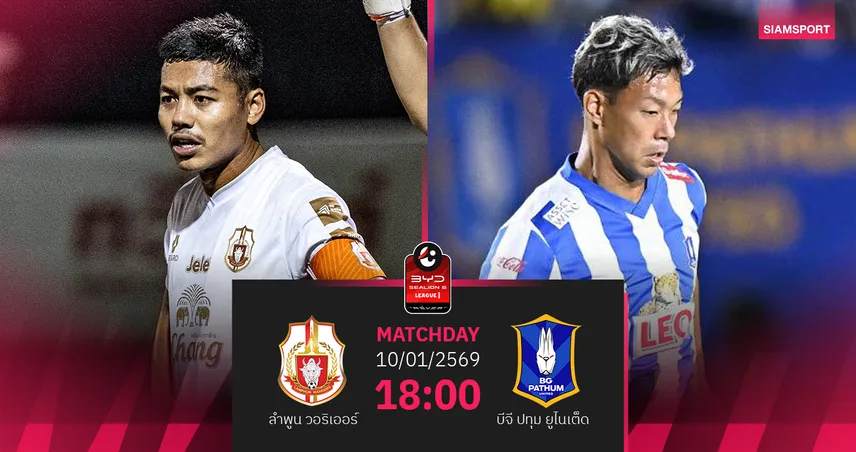 วิเคราะห์บอล ลำพูน พบ บีจี ปทุม (10 ม.ค.69) : บีจีบุกเก็บ 3 แต้ม 