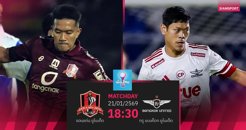วิเคราะห์บอล ขอนแก่น ยูฯ พบ ทรู แบงค็อก  (21 ม.ค.69) : แข้งเทพบุกคว้าชัย  
