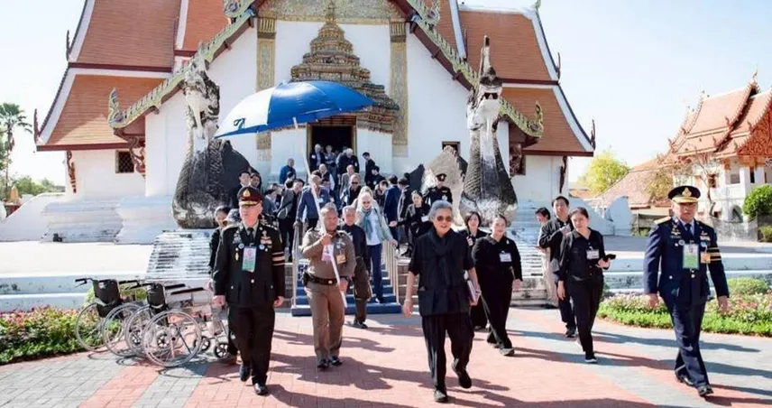 กรมสมเด็จพระเทพฯ ทรงนำคณะกรรมการรางวัลสมเด็จเจ้าฟ้ามหิดลฯ เยือนวัดภูมินทร์ จ.น่าน 99483