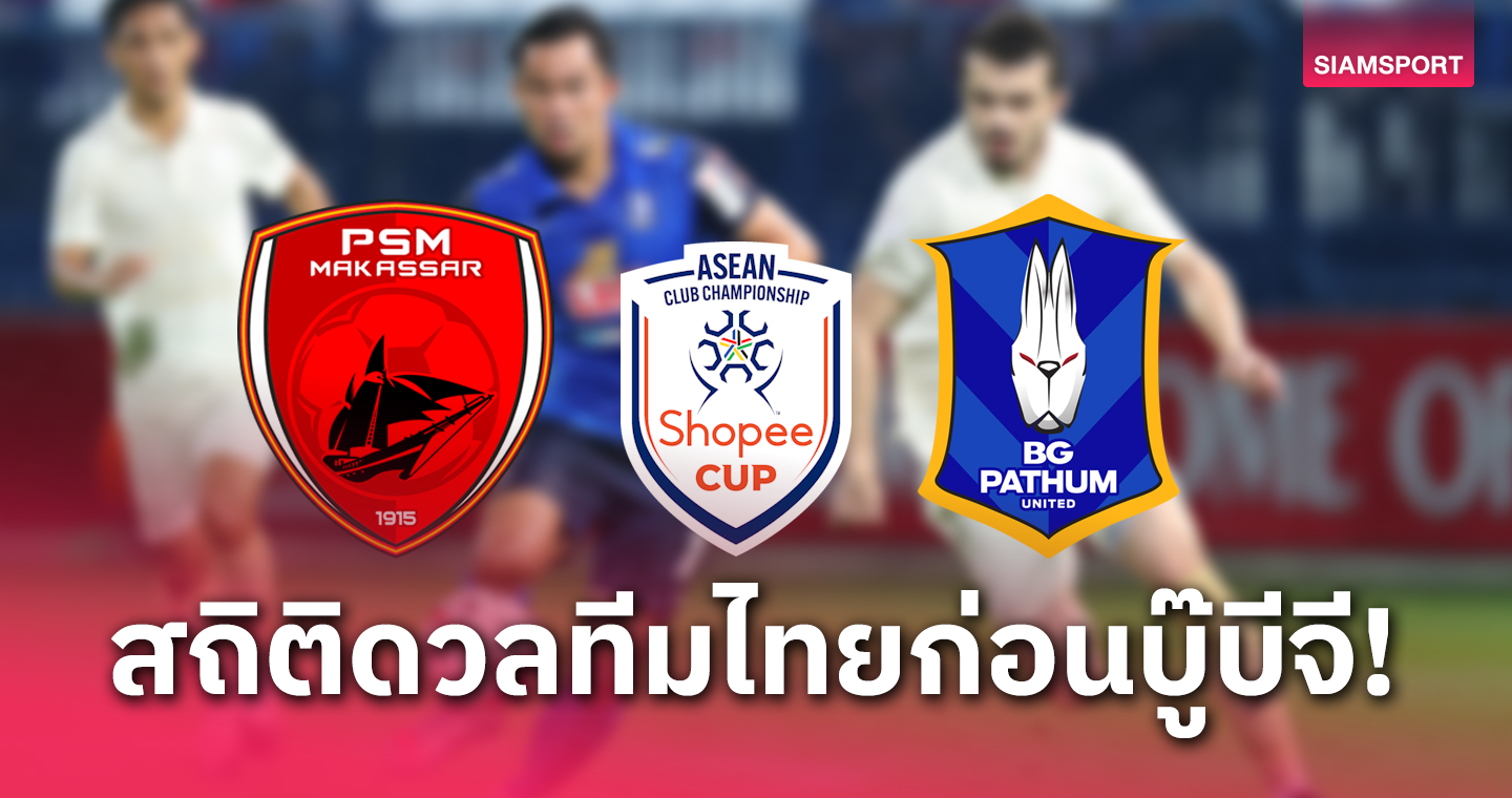 สถิติร้ายกาจ! PSM มากัสซาร์ ยามดวลสโมสรไทย ก่อนบู๊ shopee cup