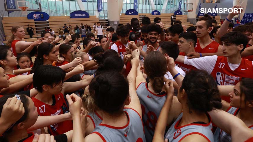 2 เยาวชนหญิงไทยเข้าร่วมแคมป์ BASKETBALL WITHOUT BORDERS ASIA  