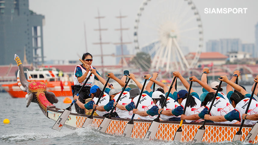 เรือพายร่วมจัดเรือประเพณีหัวช้างงานเทศกาลริมน้ำ2023 