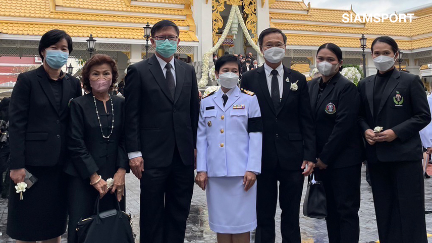  ยกน้ำหนักร่วมงานพระราชทานเพลิงศพ"พล.อ.ชัยณรงค์"อดีตนายกสมาคมฯ