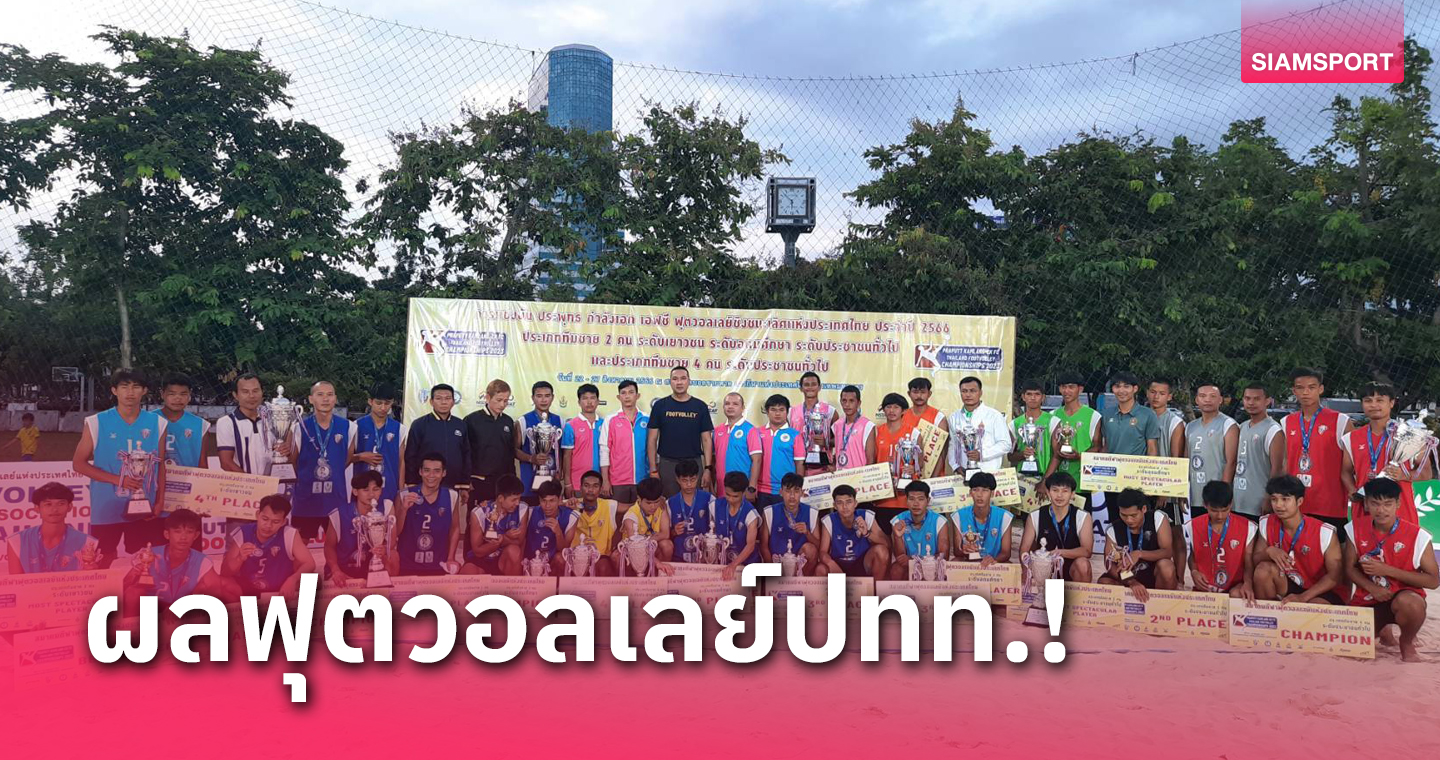 ศรีกระนวนวิทยาคมซิว 2 แชมป์ฟุตวอลเลย์ปทท.ปี66